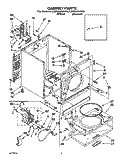 SECTION Diagram and Parts List for LEP6646AN0  Whirlpool Dryer