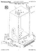 CABINET Diagram and Parts List for KSUP27QDBL05  KitchenAid Refrigerator