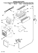 ICEMAKER PARTS Diagram and Parts List for KSRG22FTBT00  KitchenAid Refrigerator