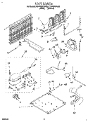 UNIT, LIT/OPTIONAL Diagram and Parts List for KTHD18KDWH03  Whirlpool Refrigerator