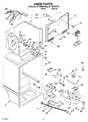 LINER PARTS Diagram and Parts List for ET1WTKXKT08  Whirlpool Refrigerator