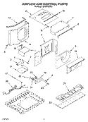 AIR FLOW AND CONTROL PARTS Diagram and Parts List for MACM102XL0  Whirlpool Air Conditioner