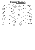 WIRING HARNESS Diagram and Parts List for 8LSP6244BG1  Whirlpool Washer