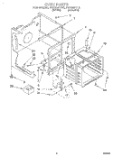 OVEN Diagram and Parts List for FEP320YW2  Roper Range