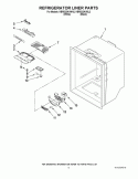REFRIGERATOR LINER PARTS Diagram and Parts List for KBRS22KVWH2  KitchenAid Refrigerator