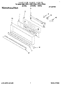 CONTROL PANEL Diagram and Parts List for KEBS107BAL1  KitchenAid Wall Oven