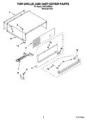 TOP GRILLE AND UNIT COVER PARTS Diagram and Parts List for KSSC36FMS03  KitchenAid Refrigerator