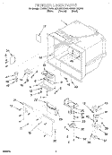 FREEZER LINER Diagram and Parts List for GB22DKXGN01  Whirlpool Refrigerator