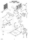 UNIT, OPTIONAL Diagram and Parts List for RT21AKXKT01  Roper Refrigerator
