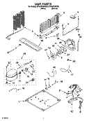 UNIT PARTS Diagram and Parts List for ET9AHTXMT00  Whirlpool Refrigerator
