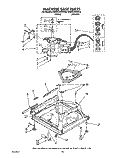MACHINE BASE Diagram and Parts List for KAWE760WWH2  KitchenAid Washer