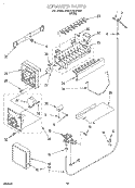 ICEMAKER, OPTIONAL Diagram and Parts List for 6ED27DQXFW01  Whirlpool Refrigerator