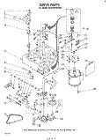 DRIVE Diagram and Parts List for GLA7900XKW0  Whirlpool Washer