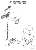 FILL AND OVERFILL PARTS Diagram and Parts List for KUDK02CRBL4  KitchenAid Dishwasher