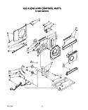 AIRFLOW AND CONTROL Diagram and Parts List for X05002X00  Roper Air Conditioner
