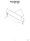 BACKGUARD PARTS Diagram and Parts List for TGP305RV1  Estate Range