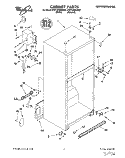 CABINET Diagram and Parts List for 4YET18TKDN02  Whirlpool Refrigerator