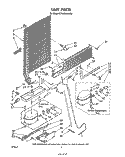 UNIT Diagram and Parts List for ET18XMXSW00  Whirlpool Refrigerator