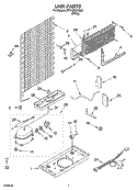 UNIT PARTS Diagram and Parts List for RT14ZKXKQ04  Roper Refrigerator