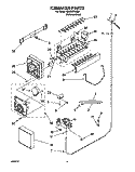 ICEMAKER Diagram and Parts List for GD25SFXHS01  Whirlpool Refrigerator