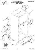 CABINET Diagram and Parts List for ET20TKXDN01  Whirlpool Refrigerator