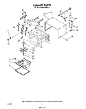 CABINET Diagram and Parts List for MW1000XS0  Whirlpool Microwave