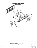 CONTROL PANEL Diagram and Parts List for RF3020XXN0  Whirlpool Range
