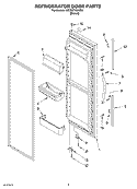 Part Location Diagram of 2194973T Whirlpool TRIM-HANDL
