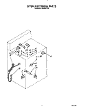 OVEN ELECTRICAL Diagram and Parts List for FGS385VL2  Whirlpool Range