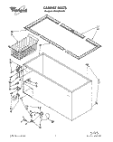 SECTION Diagram and Parts List for EH150FXAN00  Whirlpool Freezer