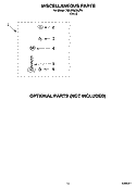 MISCELLANEOUS PARTS OPTIONAL PARTS (NOT INCLUDED) Diagram and Parts List for 7MLSR6232JT4  Whirlpool Washer