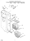 FREEZER LINER Diagram and Parts List for GD22DCXHT02  Whirlpool Refrigerator