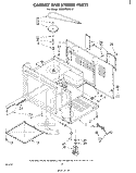 CABINET AND STIRRER Diagram and Parts List for MW8750XL0  Whirlpool Microwave