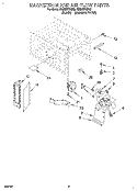 MAGNETRON AND AIR FLOW Diagram and Parts List for RM280PXBQ3  Whirlpool Microwave Oven Combo