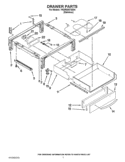 DRAWER PARTS Diagram and Parts List for YKDRS807SS04  KitchenAid Range