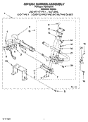 8576353 BURNER ASSEMBLY Diagram and Parts List for WGD9600SU0  Whirlpool Dryer