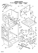 LINER Diagram and Parts List for ET9FTTXLQ11  Whirlpool Refrigerator