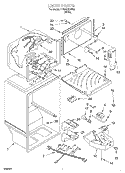 LINER Diagram and Parts List for TT18AKXJN00  Estate Refrigerator