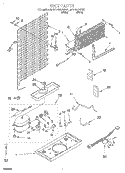 UNIT Diagram and Parts List for RT14WKYGW01  Roper Refrigerator