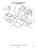 CAVITY AND STIRRER Diagram and Parts List for MH6701XW0  Whirlpool Microwave
