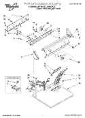 SECTION Diagram and Parts List for LER4634DZ1  Whirlpool Dryer