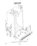 CABINET Diagram and Parts List for KSRT26DTPL00  Whirlpool Refrigerator