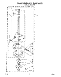 BRAKE AND DRIVE TUBE Diagram and Parts List for LA9500XTM0  Whirlpool Washer