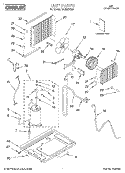 UNIT, LITERATURE Diagram and Parts List for CAH12WB90  Crosley Air Conditioner