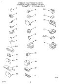 WIRING HARNESS Diagram and Parts List for LLR7144DZ0  Whirlpool Washer