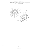 OVEN DOOR Diagram and Parts List for 2324W0A  Roper Range