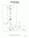 SPOUT UNIT PARTS Diagram and Parts List for KHWC260VCR0  KitchenAid Miscellaneous