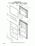 DOOR PARTS Diagram and Parts List for ET0MSRXTD02  Whirlpool Refrigerator