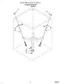 SUSPENSION Diagram and Parts List for CCW5264W3  Whirlpool Washer