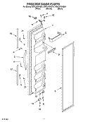 FREEZER DOOR Diagram and Parts List for GD5LHGXKB01  Whirlpool Refrigerator